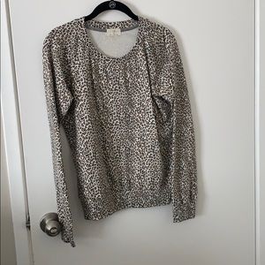 Anthropologie T. La Cheetah sweatshirt